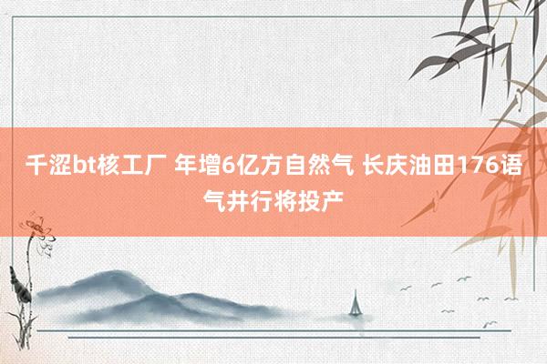 千涩bt核工厂 年增6亿方自然气 长庆油田176语气井行将投产