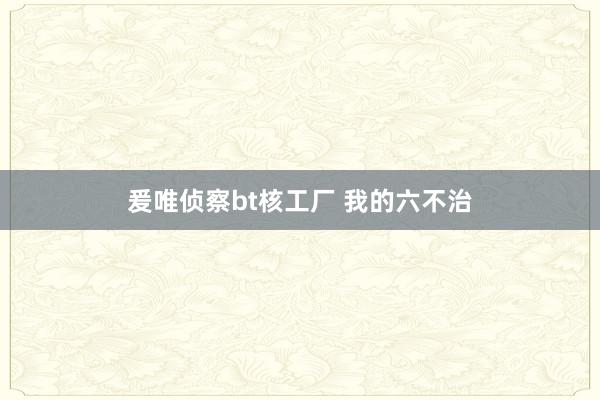 爰唯侦察bt核工厂 我的六不治