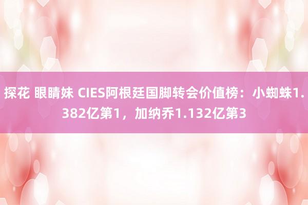 探花 眼睛妹 CIES阿根廷国脚转会价值榜：小蜘蛛1.382亿第1，加纳乔1.132亿第3