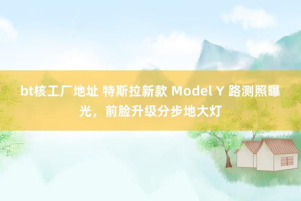 bt核工厂地址 特斯拉新款 Model Y 路测照曝光，前脸升级分步地大灯