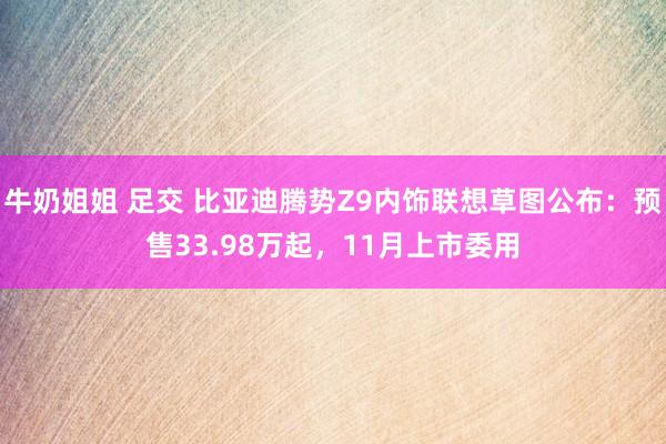 牛奶姐姐 足交 比亚迪腾势Z9内饰联想草图公布：预售33.98万起，11月上市委用