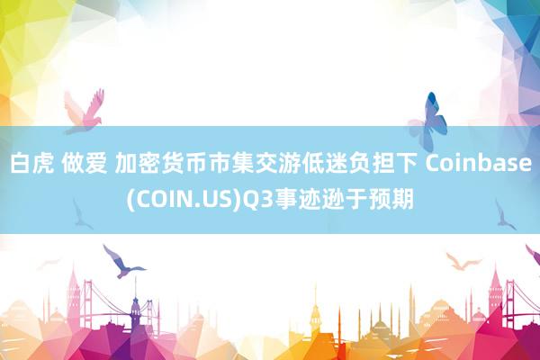 白虎 做爱 加密货币市集交游低迷负担下 Coinbase(COIN.US)Q3事迹逊于预期