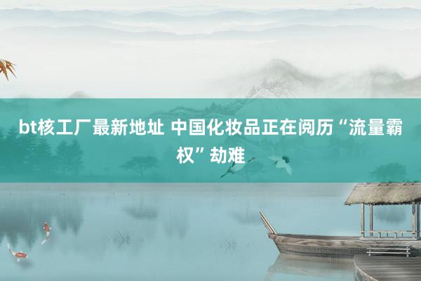 bt核工厂最新地址 中国化妆品正在阅历“流量霸权”劫难