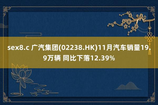 sex8.c 广汽集团(02238.HK)11月汽车销量19.9万辆 同比下落12.39%