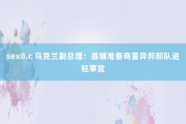 sex8.c 乌克兰副总理：基辅准备商量异邦部队进驻事宜