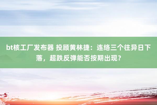 bt核工厂发布器 投顾黄林捷：连络三个往异日下落，超跌反弹能否按期出现？