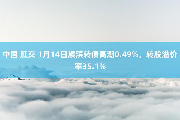 中国 肛交 1月14日旗滨转债高潮0.49%，转股溢价率35.1%