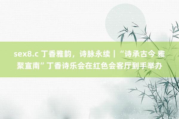 sex8.c 丁香雅韵，诗脉永续｜“诗承古今 雅聚宣南”丁香诗乐会在红色会客厅到手举办